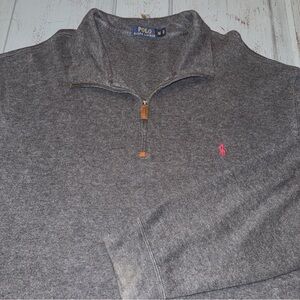 Polo Ralph Lauren Men's XLT Estate Rib Gray Long Sleeve Pullover Sweater